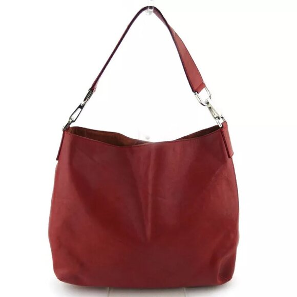 HIROFU shoulder bag H mark leather Authentic Used C4156 - Picture 2 of 9